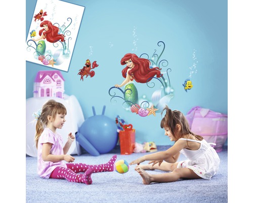 Chambre d''enfant avec sticker mural Ariel, Fabius et Sébastien