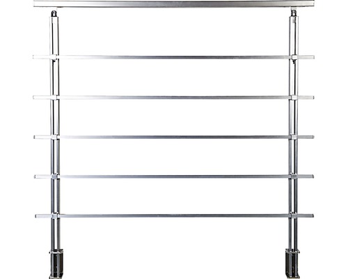 Metallisches Geländer mit horizontalen Stäben für den Innenbereich