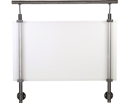 Duschabtrennung aus Glas mit Edelstahlrahmen