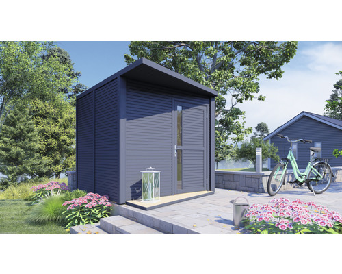 Gartenhaus Bertilo Design Concept mit Fussboden 237x297 cm anthrazit