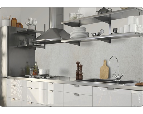 Scène de cuisine avec évier, plaque de cuisson, hotte aspirante et étagères