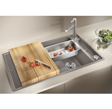 Blanco AXIA III 5 S Spüle BxT 915x510 mm Silgranit cafe inkl. Holzschneidbrett 523214