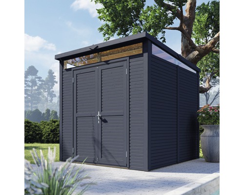 Gartenhaus mit Doppeltür und Oberlicht für Gartengeräte und -möbel