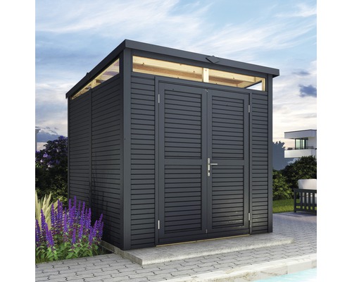 Gartenhaus mit Doppeltür und Flachdach