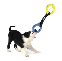 Hundespielzeug Nerf Dog Ziehspilezeug mit Gummiringen M, farblich sortiert-thumb-2