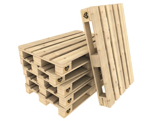 Stapel Holzpaletten