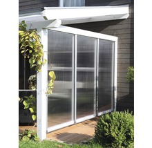 Paroi latérale SKAN HOLZ für Toiture pour terrasses indépendant 205x200 cm chêne clair