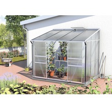 Anlehngewächshaus Vitavia Ida 5200 Hohlkammerplatten 4 mm 201x262 cm Aluminium-thumb-0 Anlehngewächshaus Vitavia Ida 5200 Hohlkammerplatten 4 mm 201x262 cm Aluminium-thumb-0