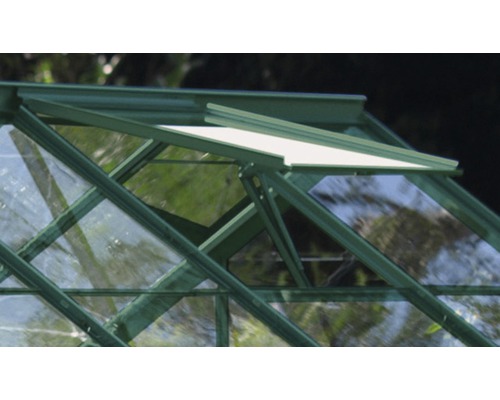 Aluminium-Dachfenster V/U/M/M ohne Glas, grün