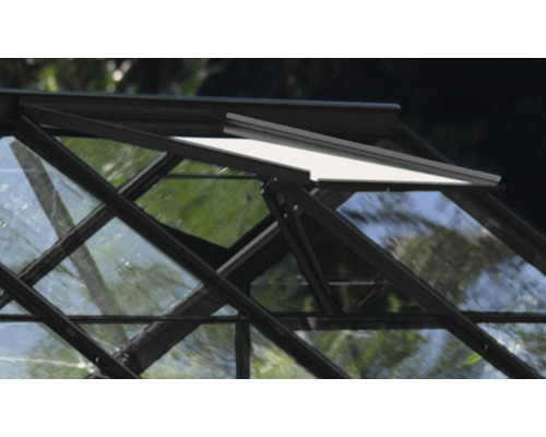 Aluminium-Dachfenster V/U/M/M ohne Glas, schwarz