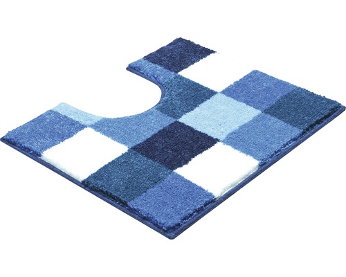 Tapis de toilette avec motif en damier
