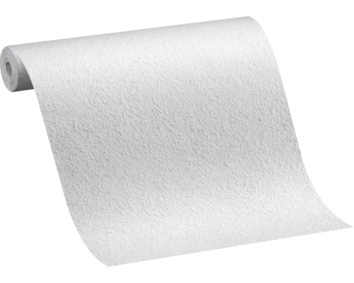 Rolle weisse Rauhfasertapete