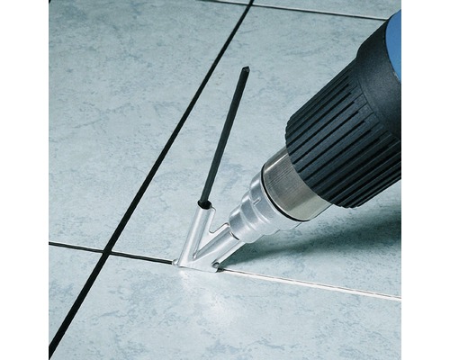 Pistolet à air chaud avec fil d''apport pour jointoyer le carrelage