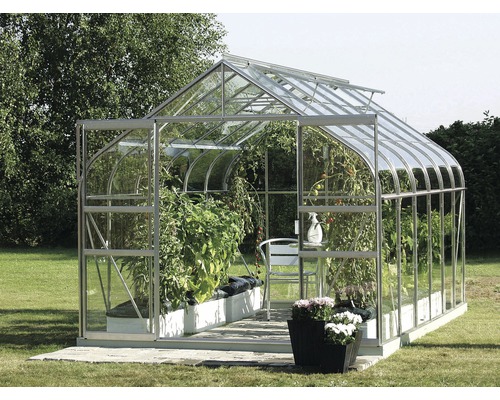 Serre Vitavia Diana 9900 verre de sécurité trempé 3 mm 264x383 cm aluminium