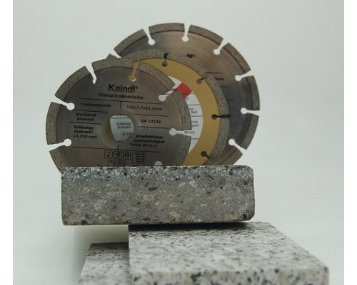 Disques diamantés sur béton et granit