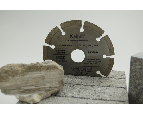 Disque diamant Kaindl, 115x1,7x22,2 mm pour coupe à sec
