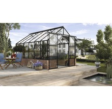 Serre Vitavia Cassandra 9900 verre de sécurité trempé 3 mm 257x385 cm noire