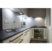Küchenrückwand Alu silber-schwarz 1200x800x3 mm-thumb-2