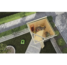 Abri de jardin Karibu Anvik 5 268 x 262 cm gris terre