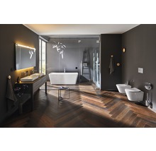 Modernes Badezimmer mit Badewanne, Dusche, Waschbecken und Toilette
