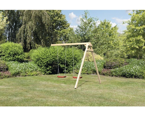 Extension de balançoire AKUBI balançoire double pour Lotti, Danny, Frieda, Luis Balançoire double en bois dans le jardin