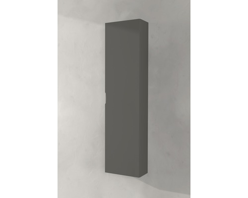 Grauer Hängeschrank zur Wandmontage.
