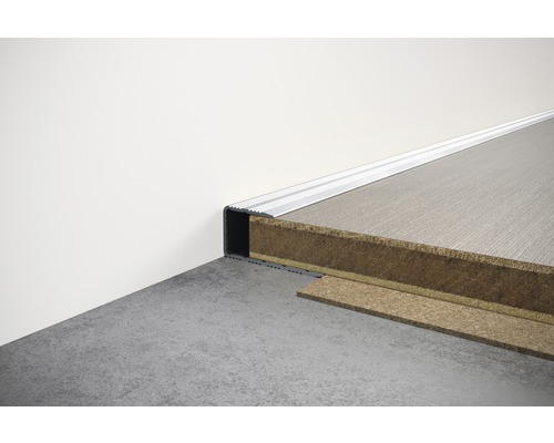 Profil für Bodenbeläge am Übergang zu einer Wand