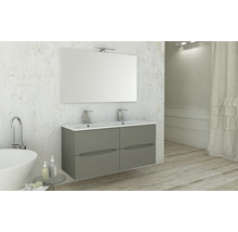 Double meuble-lavabo 121x47 cm céramique blanc-thumb-5