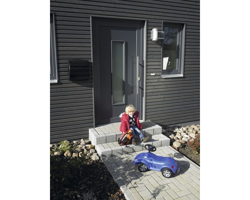 Palissade rectangulaire Crescendo gris 20x10x40 cm Palissade rectangulaire Crescendo gris 20x10x40 cm
