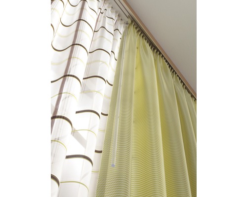 Tringle à rideaux avec rideaux