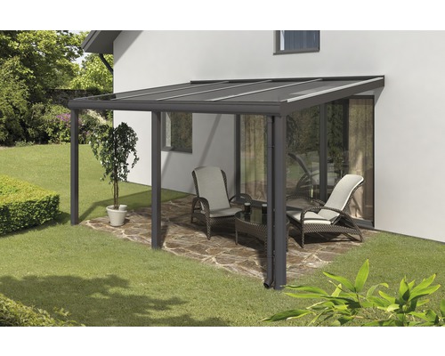 Toiture pour terrasse SKAN HOLZ Monza 434x257 cm anthracite