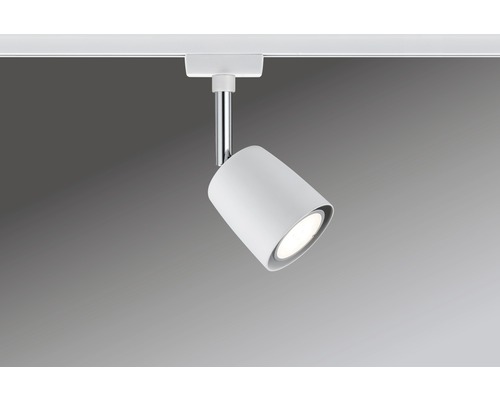 Rail LED blanc avec spot pivotant pour montage au plafond