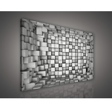 Wandbild mit geometrischem Würfelmuster