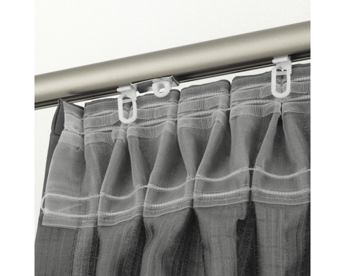 Gardinenstange mit Vorhanggleitern und Faltenband