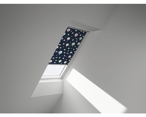 Store occultant VELUX Kids montgolfières à commande manuelle cadre aluminium DKL P06 4666S