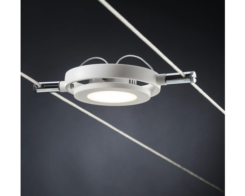 Seilsystemleuchte mit runder LED Leuchte