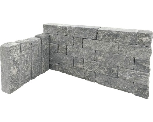 Mur en pierres de granit