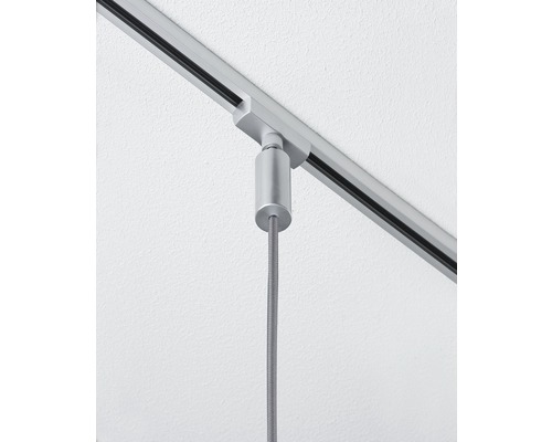 Montage au plafond avec système d''éclairage sur rail