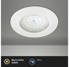 LED Einbauleuchte Kunststoff 1 x 10.5 W weiss Ø 85 mm