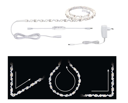 LED Lichtband mit Netzteil und Anwendungsbeispielen