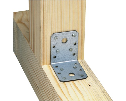 Connecteur d''angle métallique pour assemblage de bois