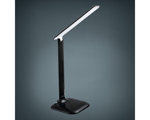 LED Bürolampe dimmbar 2,9W 280 lm 3000/6500 K warmweiss/tageslichtweiss H 550 mm Caupo schwarz