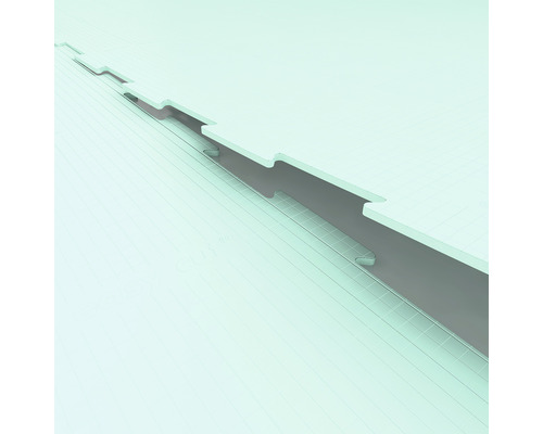 Vue détaillée d''un assemblage à rainure et languette de panneaux