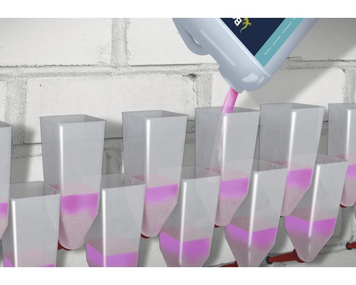 Befeuchtungssystem mit Flüssigkeit gefüllt