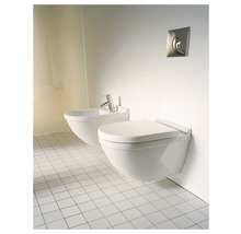 WC suspendu à nettoyage en profondeur Duravit Stark blanc avec revêtement WonderGliss 22250900001-thumb-2