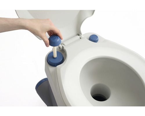 Tragbare Toilette mit abnehmbarem Behälter für Camping und Reisen