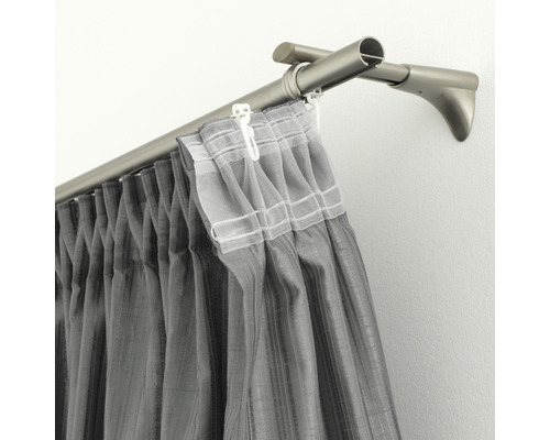 Tringle à rideaux avec rideau au mur