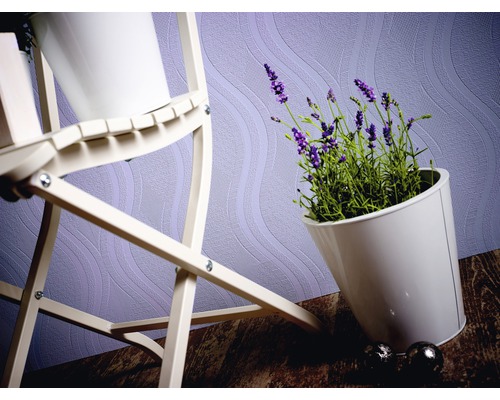 Plante décorative en pot blanc à côté d''une étagère à plantes