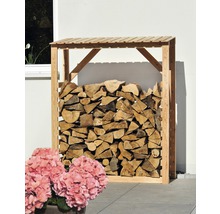 Kaminholzunterstand Lärche 150x60x180 cm natur