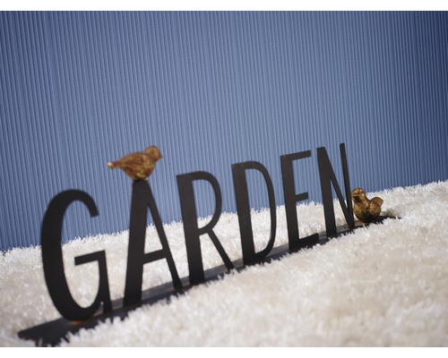 Objet de décoration Inscription Jardin avec décoration d''oiseaux